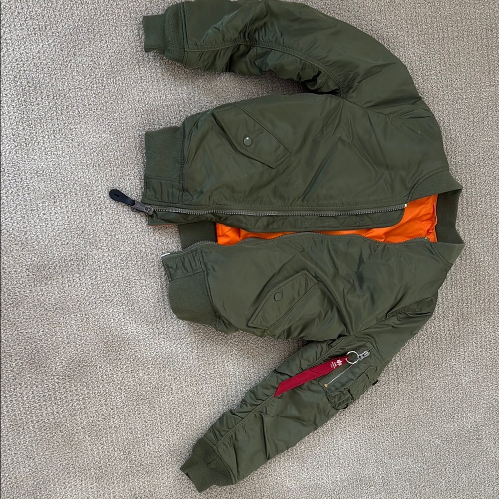 Alpha Industries Green Bomber Jacket